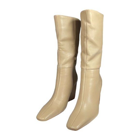 Torgeis women’s Milan mid calf boots. Beige. Faux leather. Size 7. - Picture 6 of 12
